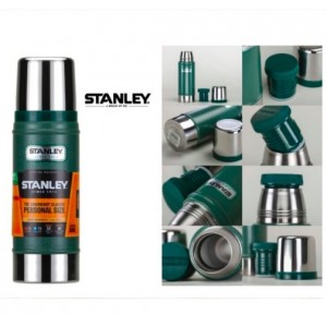 [美國Stanley] 經典系列真空保溫保冷瓶 (16OZ 錘紋綠)